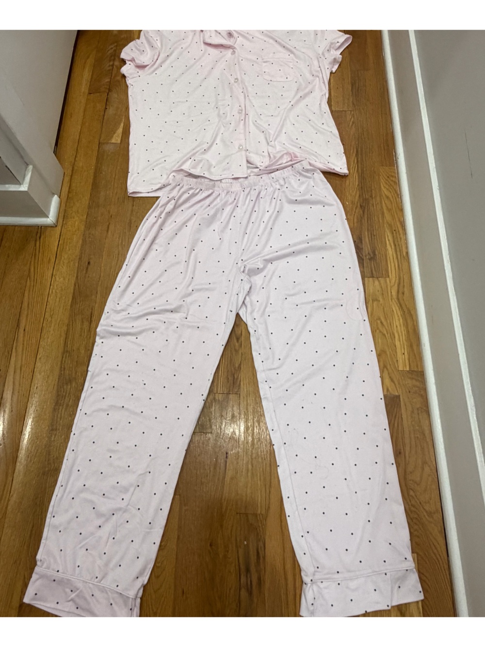 Pink Dot Pajama Set - Lightweight Sleepwear